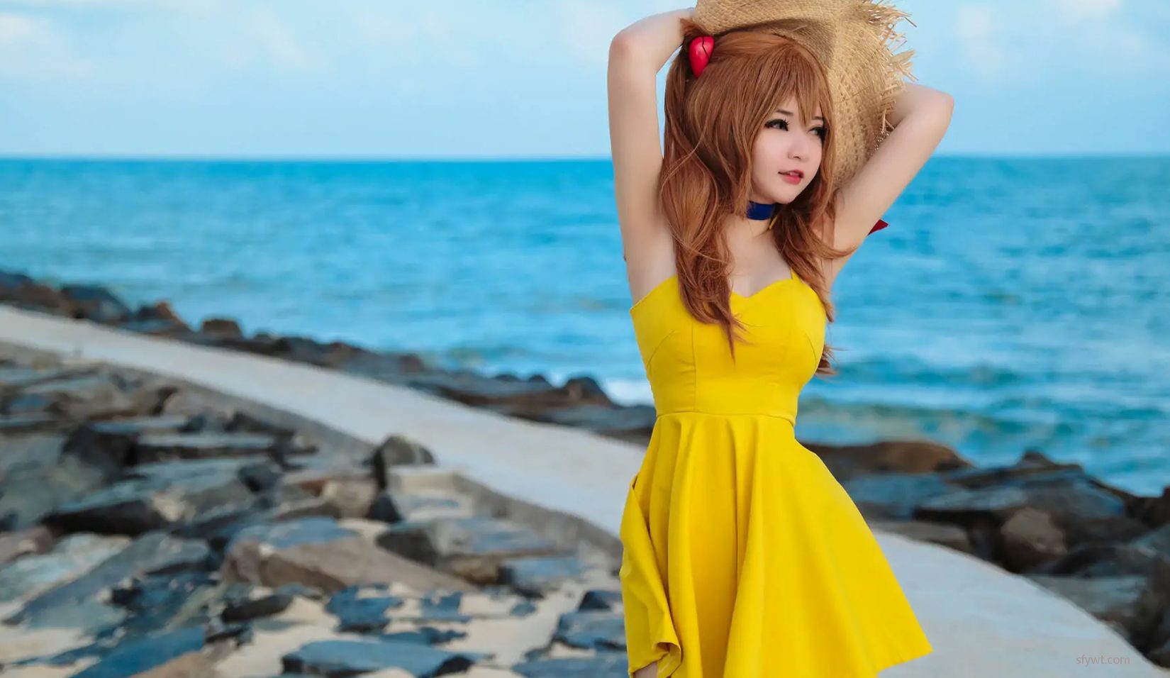 CoserŮ ߻ͼ Godzilla ģ Potato Yellow coserӰ Dress Asuka (27P) P.6