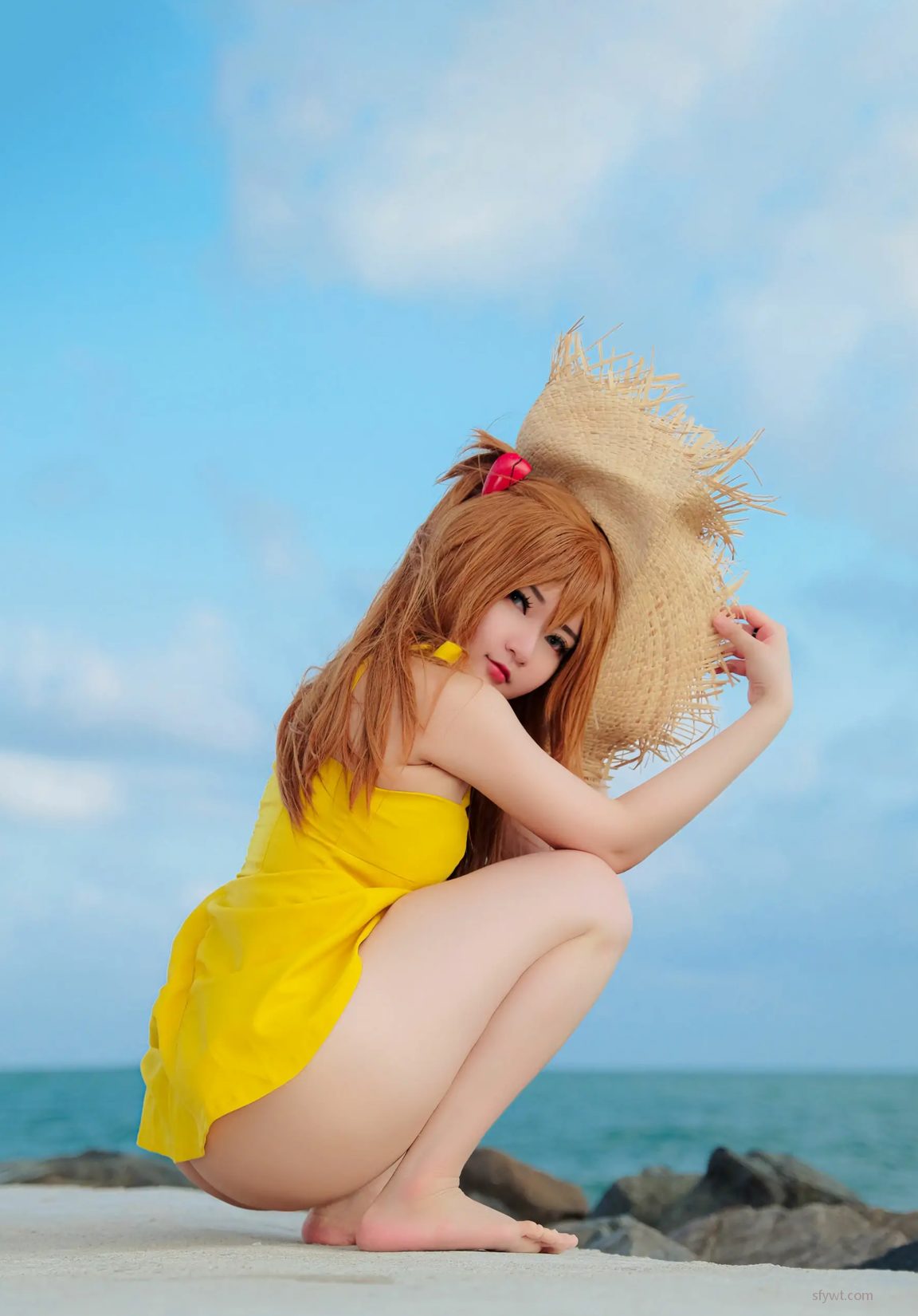 (27P) Godzilla Dress Asuka ߻ͼ coserӰ Potato Yellow ģ CoserŮ P.3